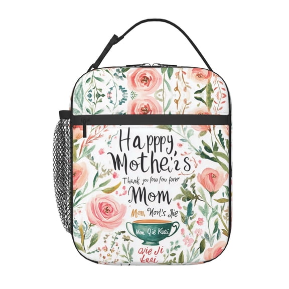 World's Best Mom Lunch Bag Portable Thermal Lunch Box for Men and Women
