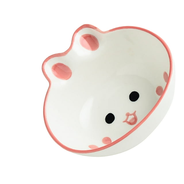 10oz Safe Ceramic Kids Bowls, Cute Cartoon Animal Pattern Design Unbreakable Bowls Kids Dinner Tableware Cereal Bowls for Serving Soup Noodle Pasta Ice Cream