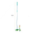 thumbnail image 6 of Catstages Tail Teaser Ground Prey Cat Wand Toy for Indoor Cats, Includes 2 Catnip Toys, Crinkle Sounds, Feathers, and Claw-Proof Rope for Interactive Play, Green, 6 of 6