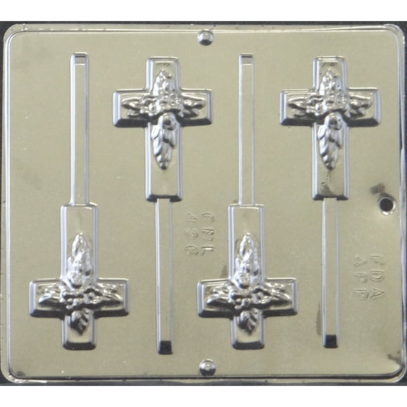 Cross Lollipop Chocolate Candy Mold Religious 426