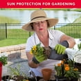 thumbnail image 2 of Debra Weitzner Women Floppy Sun Hat with Wide Brim—Foldable Roll-Up Straw Beach Hat UPF 50, Large Khaki, 2 of 8