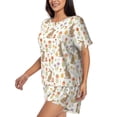 thumbnail image 2 of Bixox Women's Happy Easter Printed Pajama Set 2 Piece Lounge Set Top and Shorts Soft Pajamas, Shorts with Pockets, 2 of 7