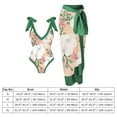 thumbnail image 5 of IDOPIP Women's One Piece Swimsuit with Beach Cover Up Wrap Skirt Floral Sexy Bikini Sets Bathing Suit, 5 of 5