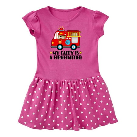 

Inktastic Fireman Daddy is a Firefighter Gift Toddler Girl Dress