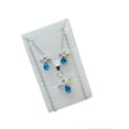 thumbnail image 3 of Collar de angel azul zirconias y aretes de plata, 3 of 4