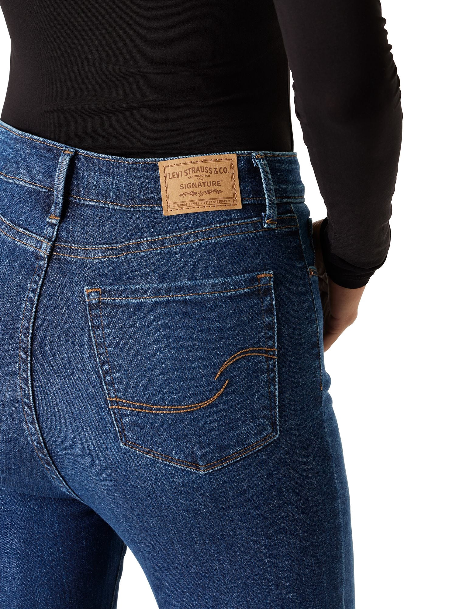 Levi Strauss Signature Women's and Women's Plus High Rise Skinny Jeans, Sizes 2-20