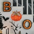 thumbnail image 5 of PRETXORVE Halloween Decorations, Halloween Fall Decor, 40Cm Pumpkin Wreath with Bow and Berries - Home Porch Decoration - Pumpkin for Halloween Christmas Thanksgiving Wall Decoration, 5 of 8