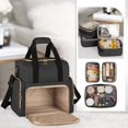 thumbnail image 3 of Bolsa de maquillaje LUXJA Large Travel con 3 fundas extraíbles de nailon negro, 3 of 8
