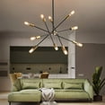 thumbnail image 2 of Aiwen Industrial Sputnik 10 Lights Pendant Light Simple Linear Chandelier, 2 of 8