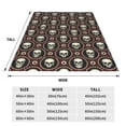 thumbnail image 3 of Pofeuu Skulls And Red Eyeballs Print Ultra-Soft Micro Fleece Blanket,for Bed Or Sofa,All Season Throw Blankets Flannel Blanket-50"x40", 3 of 7