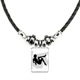 thumbnail image 1 of hot leg silueta congreso nacional collar a mano colgante de cuerda de cuero Unbranded M, 1 of 3