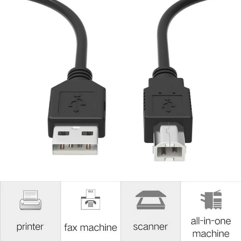 Cable USB Imprimante 1m Compatible avec HP ENVY 4520 4524 5540 5640 Deskjet  1110 (F5S20B) 1512 2130 2130 (F5S40B) 3630 3632 3636 3637 Epson Samsung  Dell, Canon Cordon Imprimantes 1 metres (1 m) : : Informatique