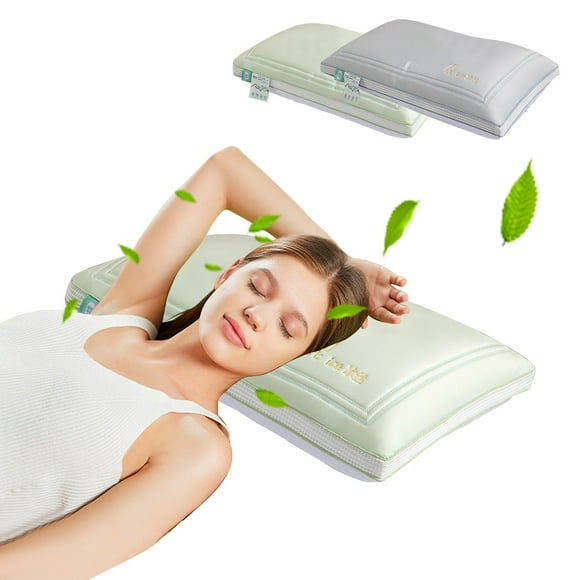 Feltree Cooling Gel Infused Pillow for All Sleep Positions, Supportive Down Alternative Bed Pillow Core 48x74cm Breathable