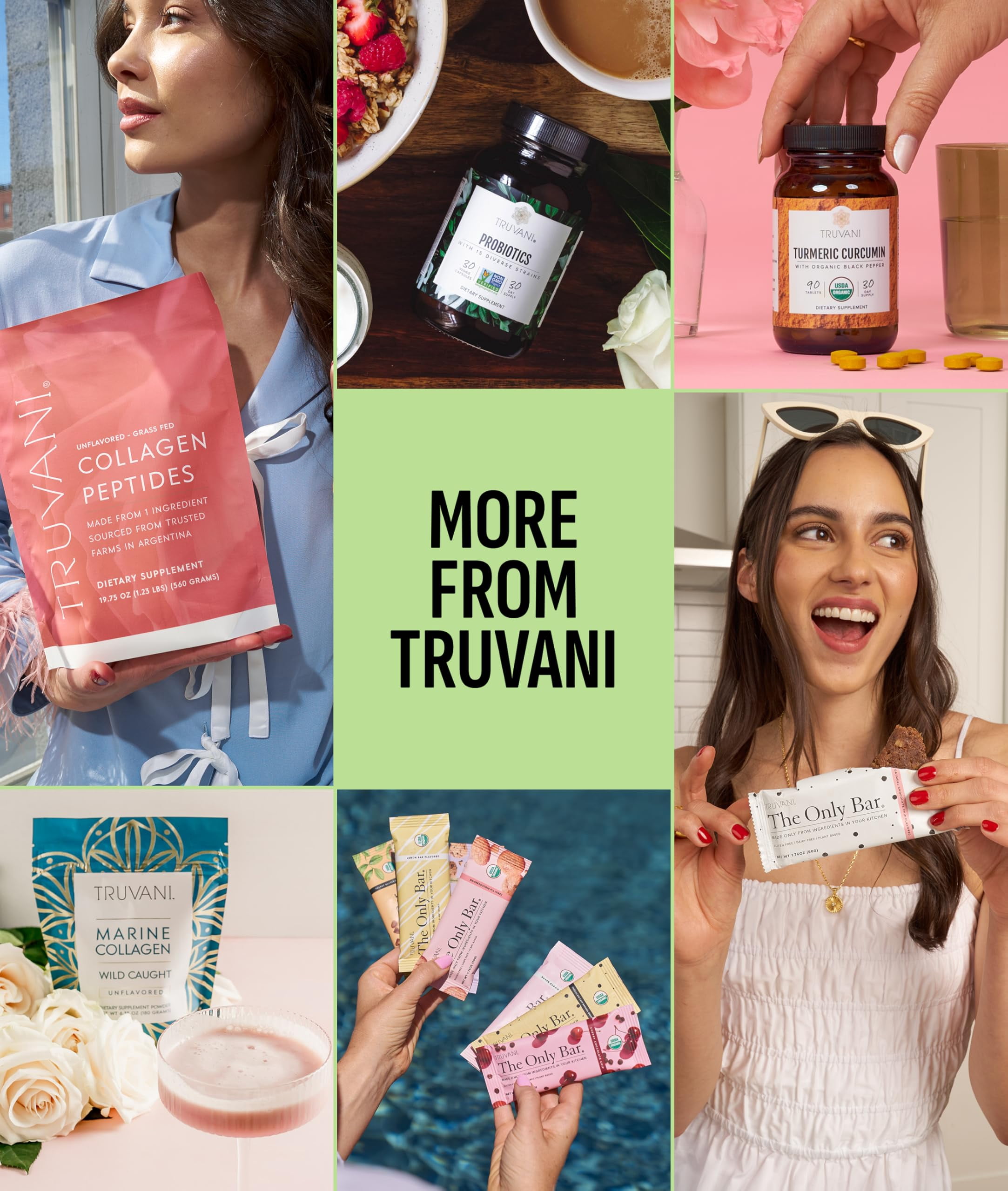 Truvani Vegan Plant Based Pea Protein Powder | Organic | Matcha | 20 Servings | Gluten & Dairy Free
