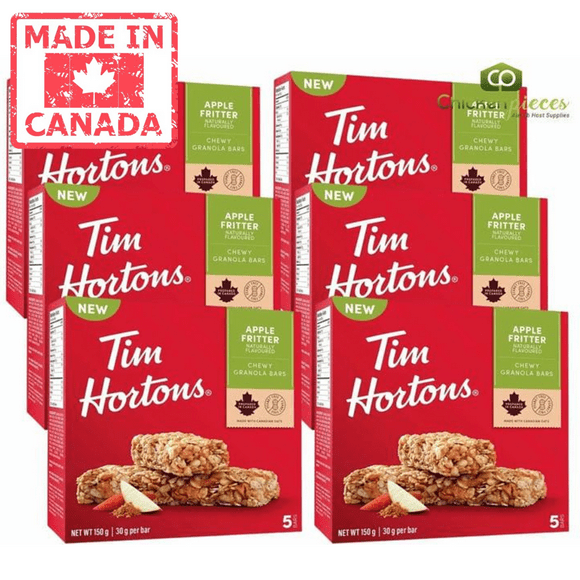 Tim Hortons Granola Bar Apple Fritter, 5 Bars 150g/5.29 oz (6/Case)