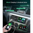 thumbnail image 3 of Car Stereo Single Din with CarPlay Android Auto, 4 Inch Touch Screen MP5 Player, Bluetooth FM Mirror Link Backup Camera, 3 of 8