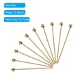 thumbnail image 4 of 200Pcs Gold Plated Ball Head Pins 45mm Wire Head Pins 24 Gauge Brass Head Pins for DIY Craft Jewelry Making, 4 of 7