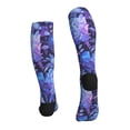 thumbnail image 2 of Bixox White Skull Flower Print Compression Socks,Compression Socks Women & Men Circulation for Medical,Running,Athletic, 2 of 7