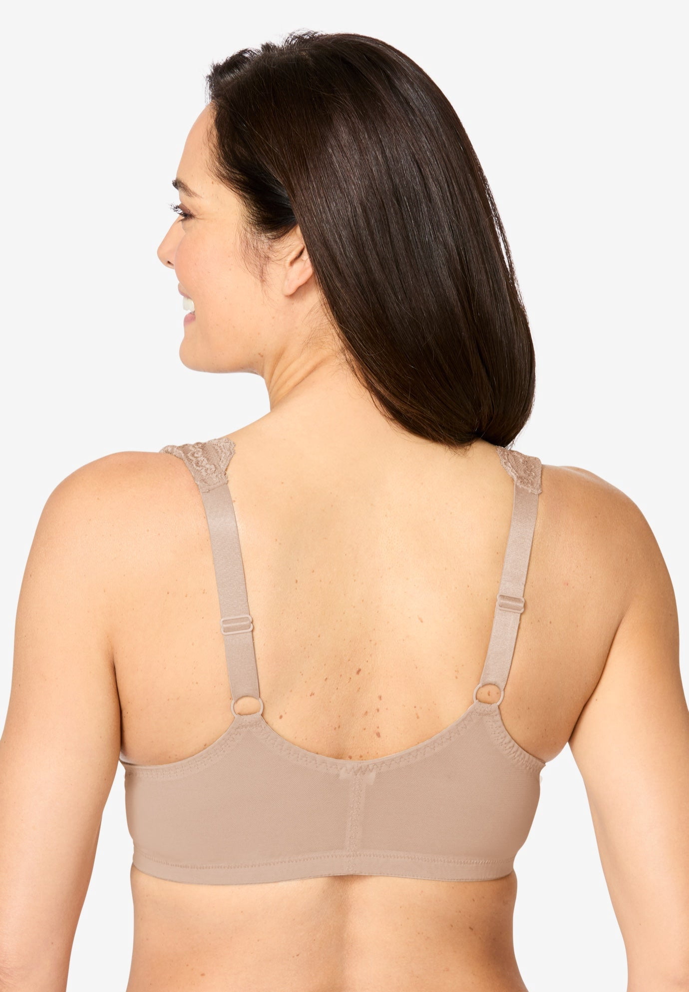 Comfort Choice Women's Plus Size Front Close Wireless Gel Strap Bra