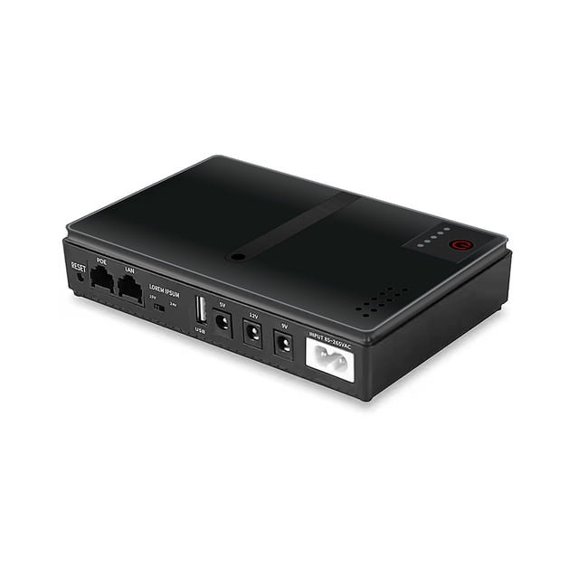 yeacher 10400mAh Multi-Output UPS Power Bank with Intelligent Voltage Stabilization for Routers, Cameras, and Mobile Devices - Supports Simultaneous Charging and Usage, Overcharge Protection, and