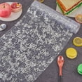 thumbnail image 4 of Silver Silver Table Runner 11" x 360" Sequin Glitter Foil Metallic Thin Mesh Table Runners Roll Decorative Dining Table Centerpieces for Birthday Party Wedding Bridal Shower Christmas Decorations, 4 of 9