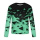 thumbnail image 5 of Blusas y camisas de manga larga con cuello redondo para hombre, blusa informal de manga larga con cuello redondo y estampado de rayas, blusa de poliéster para hombre, 5 of 5