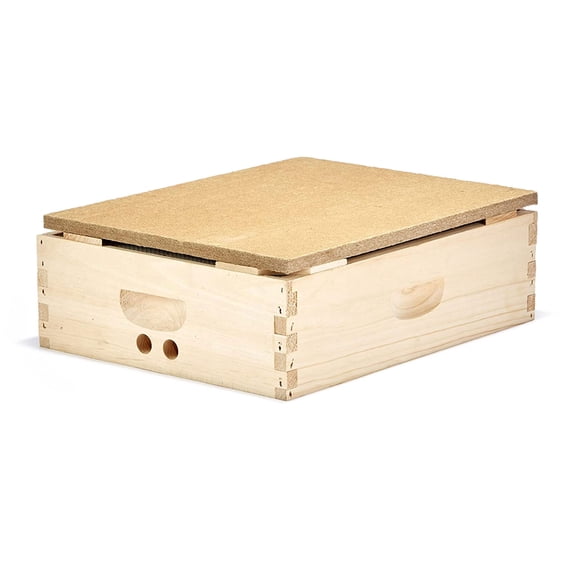 Little Giant Beekeeping Bee Hive Hot Box w/ Moisture Board, Brown