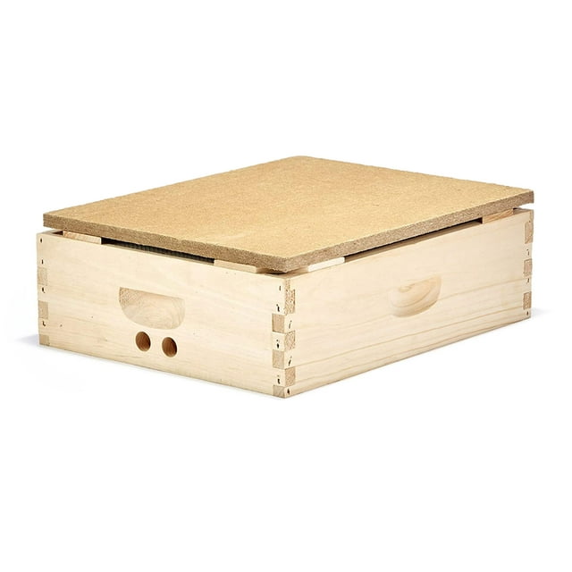 Little Giant Beekeeping Bee Hive Hot Box w/ Moisture Board, Brown