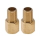 thumbnail image 1 of Accesorios de tubería de cobre Unique Bargains 1/4" hembra x 1/4" macho, unión de extensión de rosca interna y externa 1.38" 2 piezas, 1 of 7