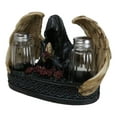 thumbnail image 4 of Gothic Grim Reaper With Angel Wings By Red Roses Salt And Pepper Shakers Holder, 4 of 9