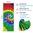 thumbnail image 2 of Colorful Tie Dye Pattern Hot Yoga Mat Towel Non Slip for Hot Yoga - Quick-Drying Yoga Mat Cover with 4 Corner Pockets with Travel Bag - Hot Yoga Towel Non Slip Grip Moisture Wicking Sweat 70"x26", 2 of 6