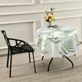 thumbnail image 7 of Coolnut 60" Leaf Round Tablecloth, Waterproof Tablecloth Stain Resistant and Wrinkle Decorative Patio Table Cloths for Kitchen Dinning Room Party Home Garden Picnic, 7 of 7