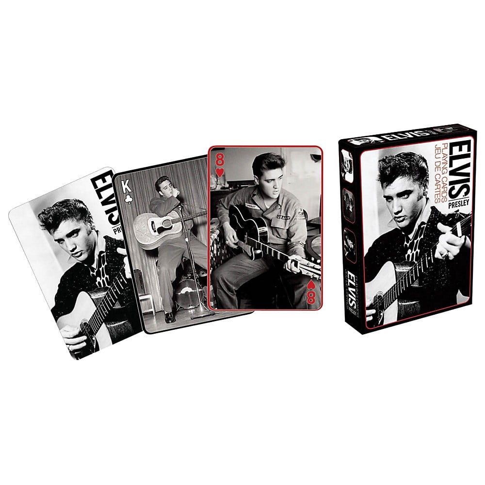 Elvis Presley Black & White Licensed Playing Card Deck 