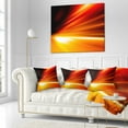 thumbnail image 3 of Designart Night Road Traffic Trail - Abstract Throw Pillow - 18x18, 3 of 5