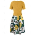 thumbnail image 2 of Vestido camisero en capas con estampado floral y tallas grandes con top cruzado cruzado Rosegal Bikinis, 2 of 5