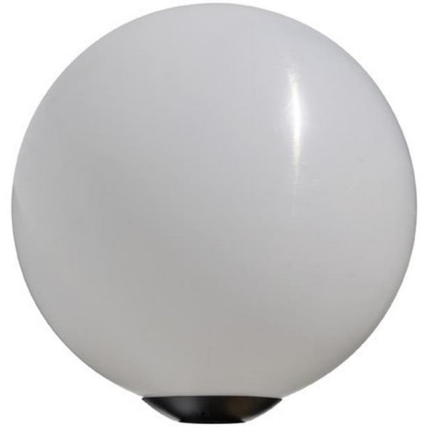 Dabmar Lighting D7351 50W 120V Poudre Enduite en Fonte d'Aluminium Post Top 18 in. Globe Luminaire avec Lampe à Haute Pression de Sodium & 44; Noir
