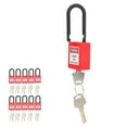 thumbnail image 4 of Lockout , Sturdy Practical Lockout Lock Impact Resistance With 10pcs For Worker For Factories Construction Sites, Hospitals Yellow,Red, 4 of 8