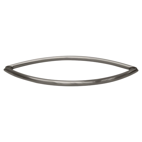 CRL CSH18X18BSC Brushed Satin Chrome 18" Crescent Style Back-to-Back Towel Bars