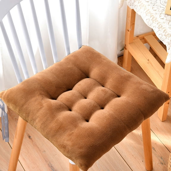 xgfhyjeh Chair Cuhsion, Clearance Square Seat Cushion Pad for Office, Outdoor Patio, Dining, Kitchen, Rocking, Desk, Computer Chairs, 100% Polyester