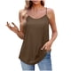 thumbnail image 5 of Top marrón,Camiseta sin mangas para mujer, cuello redondo, informal, de poliéster, ligera, para uso diario y en casa, sopatenor, 5 of 9