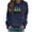 Navy D, variant on Stamzod Christmas Gifts for Women Casual Loose Crewneck Sweatshirts Women Long Sleeve Oversized Sweatshirt Army Green D L