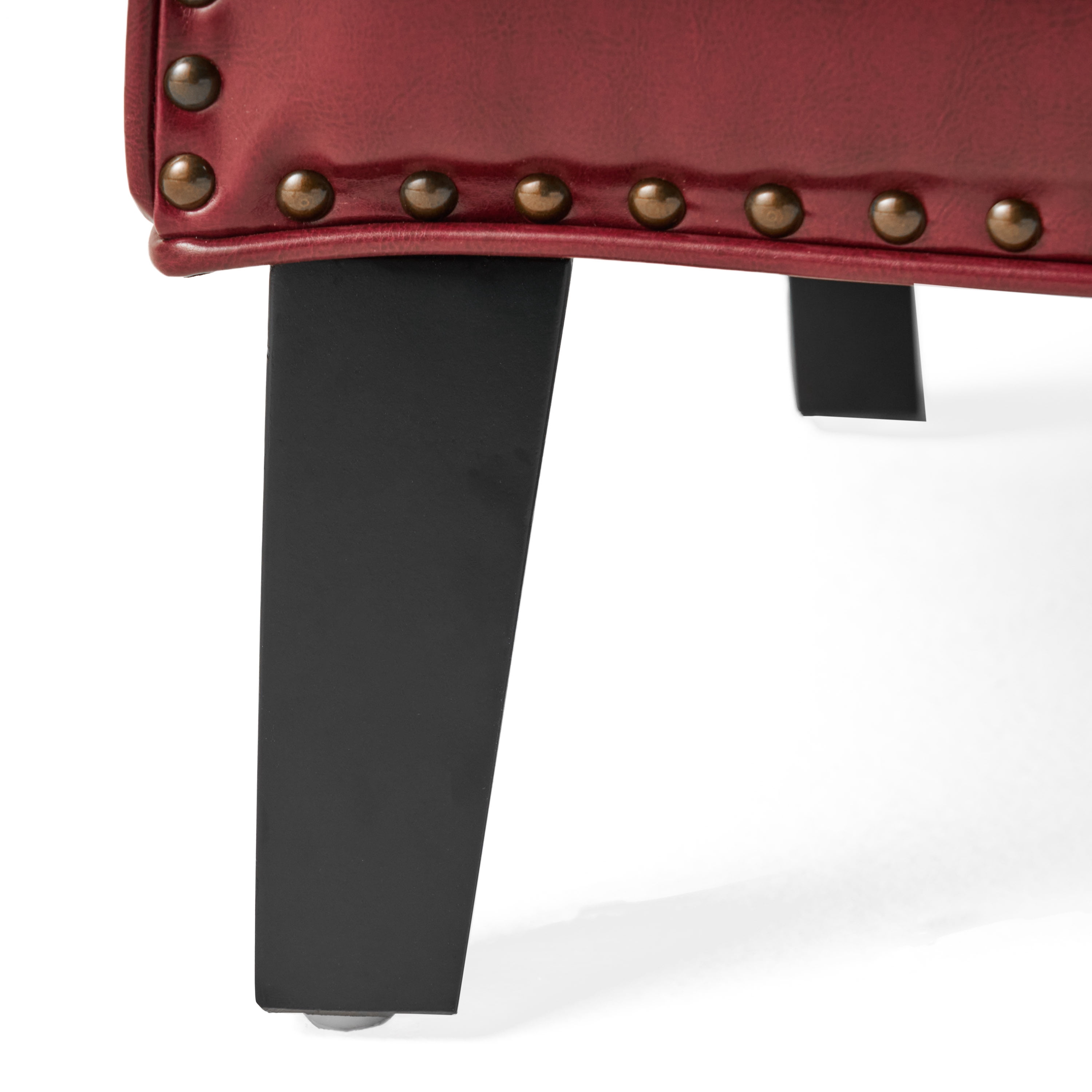 Noble House Houston Red Bonded Leather Club Chair