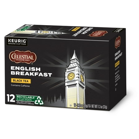 Celestial Seasonings English Breakfast Black Tea K-Cup, 12 Ct Box