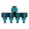 thumbnail image 2 of Distribuidor de mangueras, divisor de mangueras de 4 vías, conector de manguera, equipo de riego para jardín de primera línea, 2 of 12