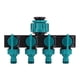 thumbnail image 2 of Distribuidor de mangueras, divisor de mangueras de 4 vías, conector de manguera, equipo de riego para jardín de primera línea, 2 of 12
