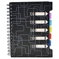 thumbnail image 1 of CHENMEI Subject Notebook for Work Notebooks College Ruled with Dividers Tabs A5 Small Note Book for School Note Taking, 1 of 9