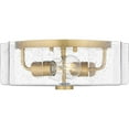 thumbnail image 6 of Quoizel Kaplan 2-Light Aged Brass Flush Mount Light, 6 of 7