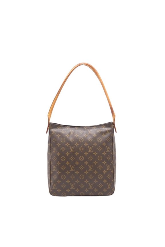 Pre-Owned LOUIS VUITTON Monogram Looping GM M51145 Handbag in Brown Coated Canvas for Women
