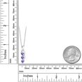 thumbnail image 2 of Gem Stone King 925 Sterling Silver Blue Tanzanite Pendant Necklace for Women (0.69 Cttw, Heart Shape 4MM, Gemstone December Birthstone, with 18 inch Silver Chain), 2 of 4