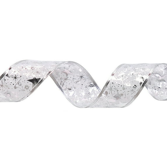 Christmas Ribbon Hot Stamping Decorative Cloth Handmade Design Packing Ribbon for Party